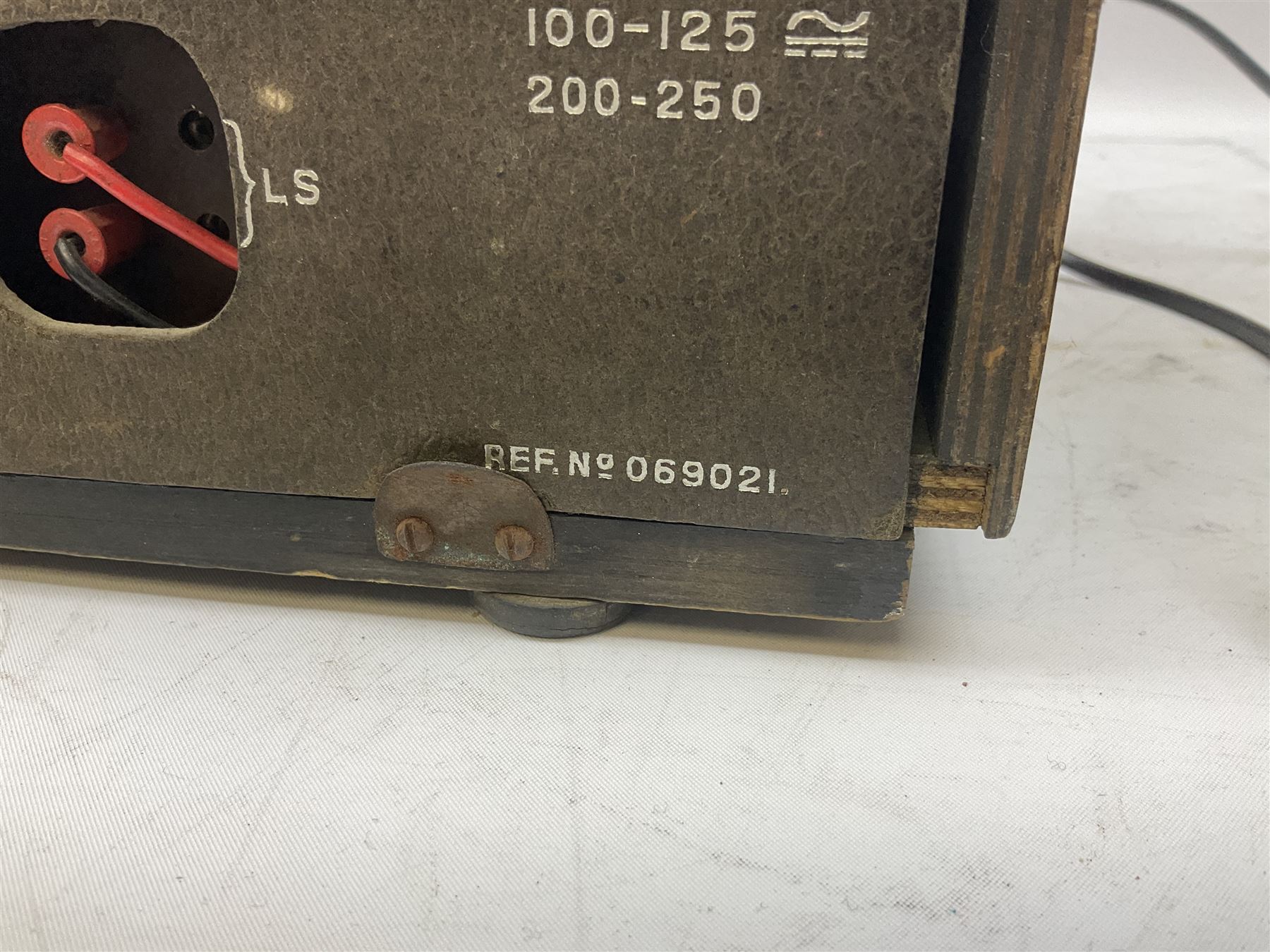 1950s Telefunken Deutschland TFK Model 2663WK radio in mahogany case with Bakelite knobs, Rees Mace Marine walnut cased radio, W50cm H34cm D26cm, together with 1955 Kolster-Brandes KB LR10FM radio and Hacker Mayflower II radio (4)