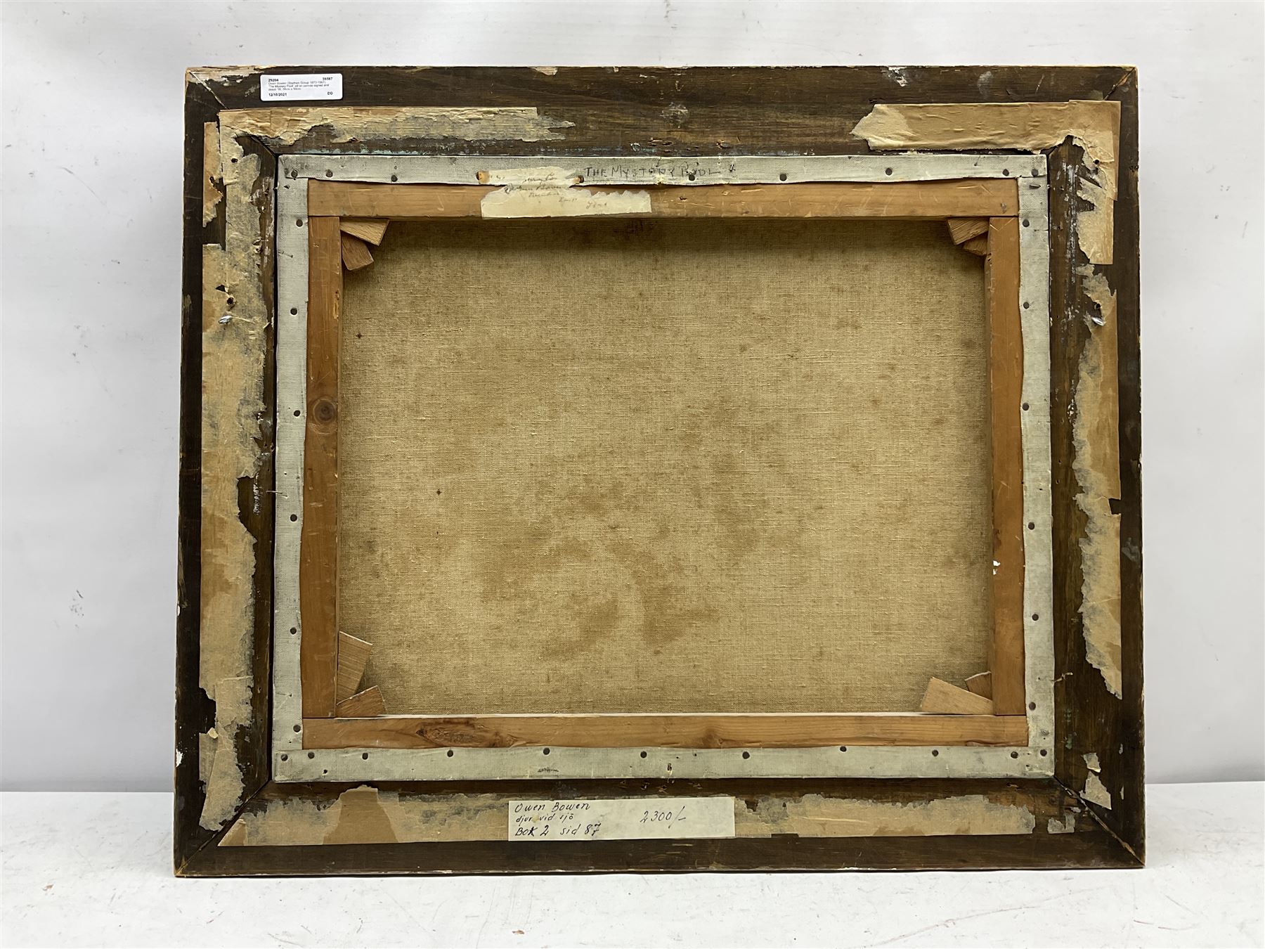 Owen Bowen (Staithes Group 1873-1967): 'The Mystery Pool', oil on canvas signed and dated '18, 39cm x 50cm 