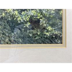 Donald Greig (British 1916-2009): Mother and Child on a Country Path, watercolour signed 34cm x 52cm