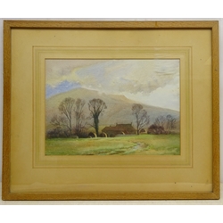  Alec Wright (British 1900-1981): Rural House, watercolour signed 27cm x 38cm  