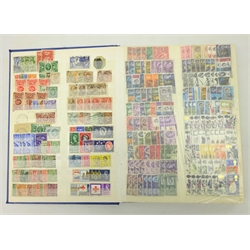  Great British mainly used, all reigns stamp collection including commemorative, definitives, regional etc, approx 2500-3000 stamps, in one stock book  