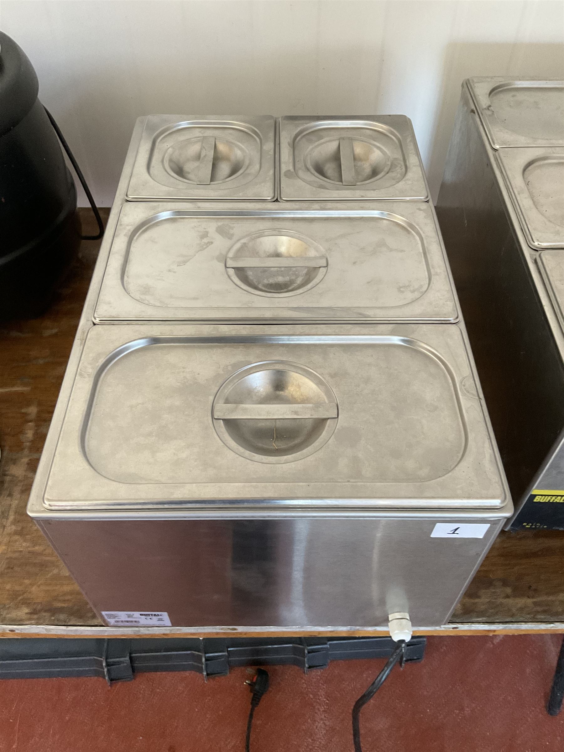 Buffalo SO47 B 1.3KW four pot Bain Marie (1) - THIS LOT IS TO BE COLLECTED BY APPOINTMENT FROM DUGGLEBY STORAGE, GREAT HILL, EASTFIELD, SCARBOROUGH, YO11 3TX
