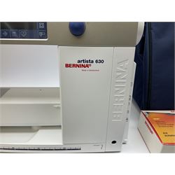 Bernina 'Artista' 630 computerised sewing machine with stitch regulator, carrying case, instruction booklet and accessories, in original box