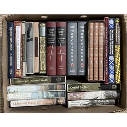 Folio Society - twenty-three volumes including The Diaries of Victor Klemperer, two volumes; The Deceivers, two volumes; A Tour Through the Whole Island of Great Britain, three volumes; The Grand Tour; The Somme; Ordeal by Fire; Coleridge; Revolt in the Desert etc; all in slip cases