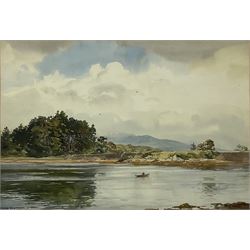 Frank Eggington (British 1908-1990): Irish Lough, watercolour  signed 37cm x 53cm