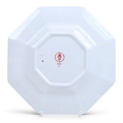 Royal Crown Derby Old Imari 1128 two cake plates and octagonal plate, octagonal plate D23cm
