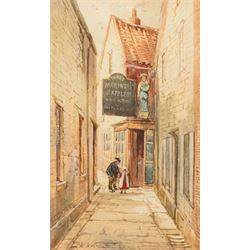 John Wynne Williams (British fl.1900-1920): The Three Mariners Inn, Low Conduit Street, Kind Richard III House, and two further Scarborough views, set of five watercolours signed max 25cm x 15cm (5)