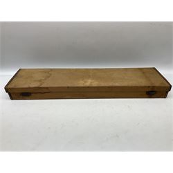 Canvas and leather bound shotgun case, up to 30.5” barrels