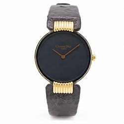 Christian Dior Bagheera Black Moon ladies gold-plated quartz wristwatch, boxed