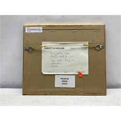 Henry Barlow Carter (British 1804-1868): Fishing Boat on the Beach at Low Tide 'Peel Castle Isle of Man', watercolour signed, titled verso 12cm x 16.5cm 
Provenance: part of a large North Yorkshire single owner life time collection of H B & J N Carter watercolours; with Abbott & Holder, Museum St., London, label verso