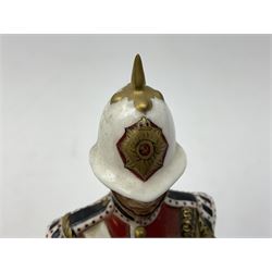 Michael J Sutty limited edition figure, Soldier Drummer, 1st Battalion, The Kings Own Royal Border Regiment 1984, 93/250, together with further limited edition Michael Sutty bust, 12/250, tallest H21.5cm