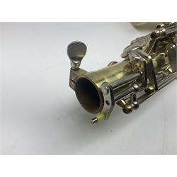 Czechoslovakian Boosey & Hawkes Powertone alto saxophone, serial no.125362; in fitted carrying case with crook