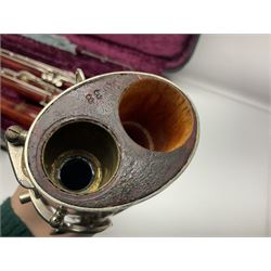 Lafleur bassoon imported by Boosey & Hawkes from Czechoslovakia, serial no.8 2600; in fitted hard carrying case with crooks and accessories