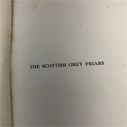  Bryce William Moir: The Scottish Grey Friars. Two volumes. Brown cloth binding.  