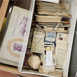 Postcard album and contents of continental topographical views, various cigarette cards loose and in albums etc