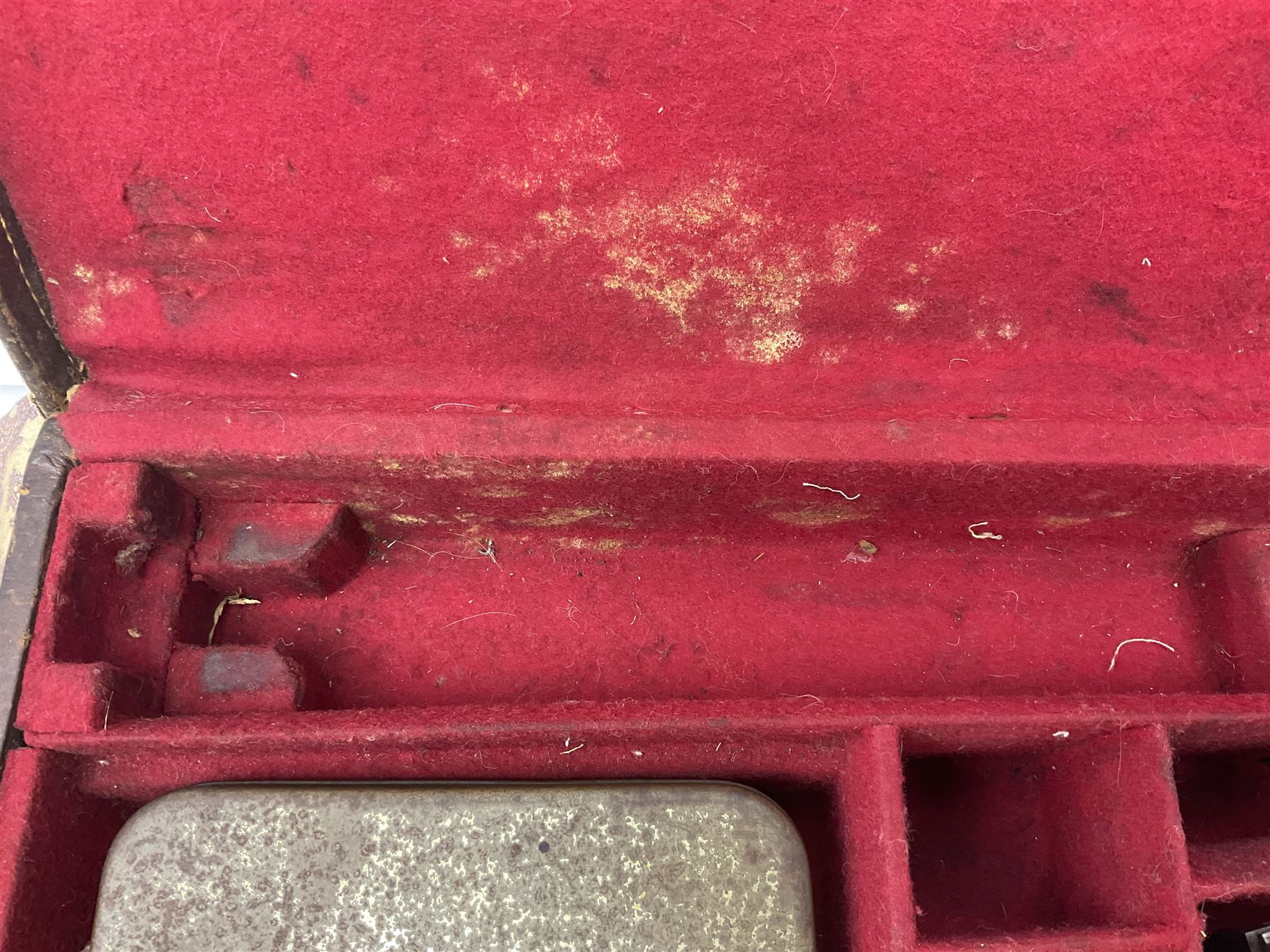 W.W. Greener 12-bore side-by-side double barrel non-ejector shotgun, with 76cm barrels, side safety, engraved lock, figured walnut stock with chequered grip and fore-end, no.33408, 120.5cm overall; in fitted canvas covered case with tools and accessories including .22 12-bore dog training device. SHOTGUN CERTIFICATE REQUIRED.