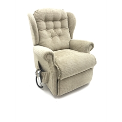 Sherborne electric rising and reclining armchair, upholstered in neutral fabric, W80cm  (6 months old) 