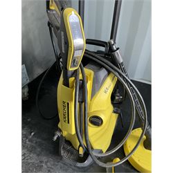 Karcher pressure washer with attachments. - THIS LOT IS TO BE COLLECTED BY APPOINTMENT FROM DUGGLEBY STORAGE, GREAT HILL, EASTFIELD, SCARBOROUGH, YO11 3TX