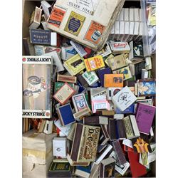 Phillumeny - large quantity of matchbox labels and matchbooks, various makes and ages, many still containing matches, including album of pasted in early examples.