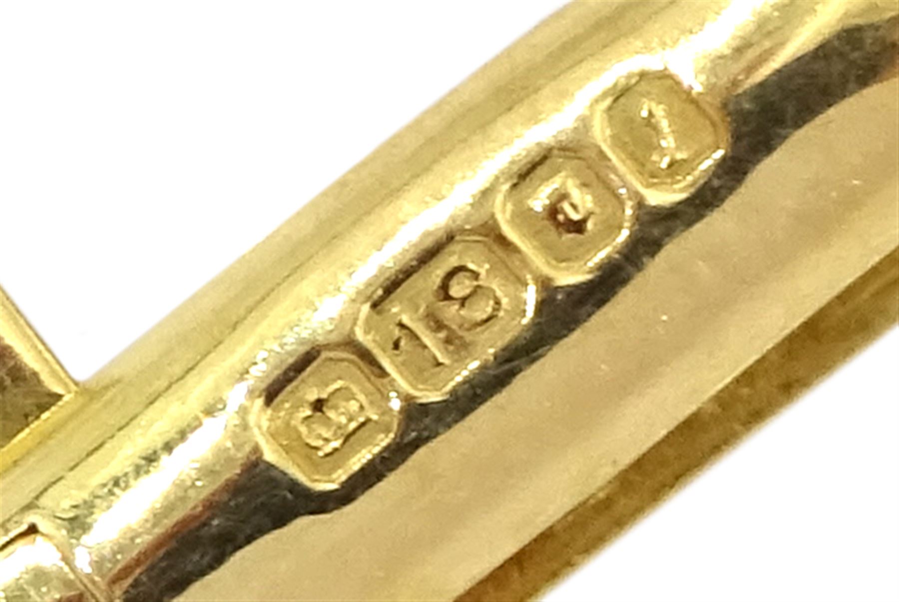 Andrew Grima pair of 18ct gold 'twig' design cufflinks, makers mark H J & Co, hallmarked London 1966, boxed with receipt dated 1967