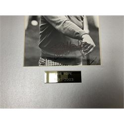 Dame Vera Lynn - collection of six signatures comprising TLS, album page and four colour photographs (including White Cliffs of Dover); signed photograph of John Mills; and signed photographs of film stars each with CoA including Bob Hope, Charlton Heston, Gene Autry, Sound of Music Julie Andrews and Christopher Plummer and Joanna Lumley