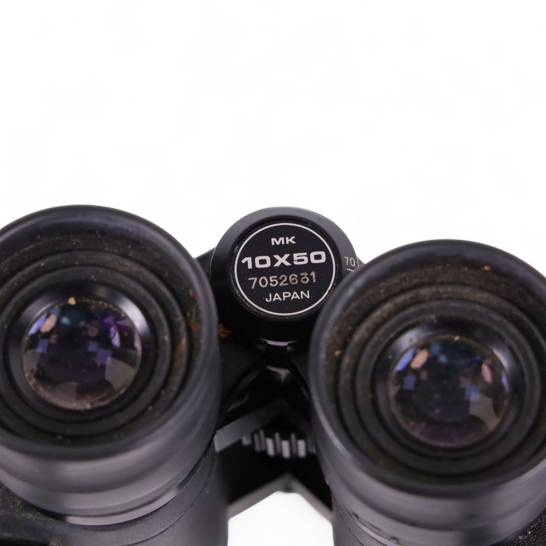 Pair of Minolta MK 10x50 Standard binoculars, serial no. 7052631, in Minolta case