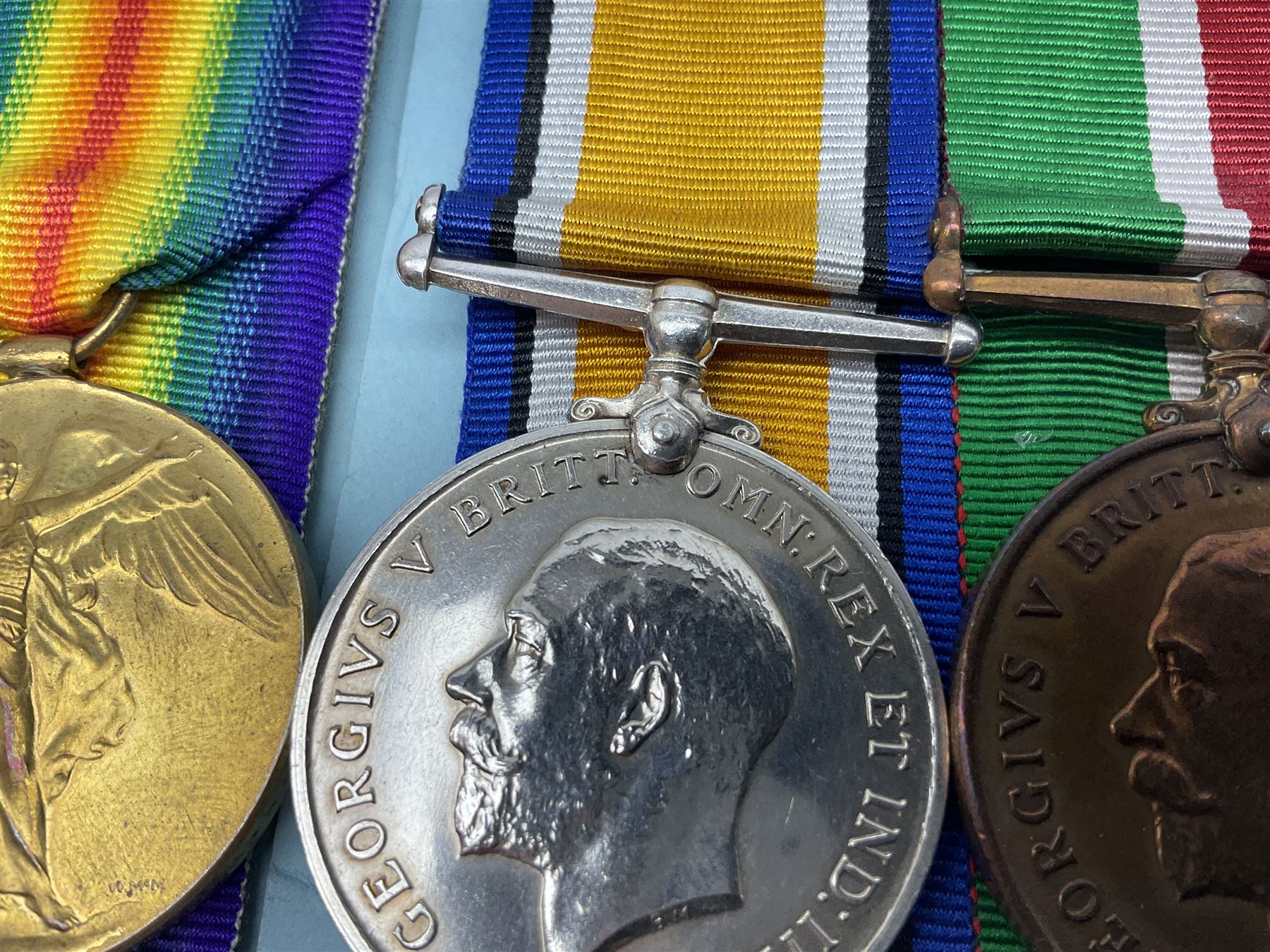 WW1 father and son medal groups comprising British War Medal and Mercantile Marine Medal awarded to Captain Allanson Hick and British War medal, 1914-15 Star and Victory Medal awarded to 1198 Pte. Allanson Hick E. York. R. with biographical information. N.B. Allanson Hick Jnr. of Hull was a celebrated architect and renowned marine artist being a founder member of the Society of Marine Artists (RSMA).