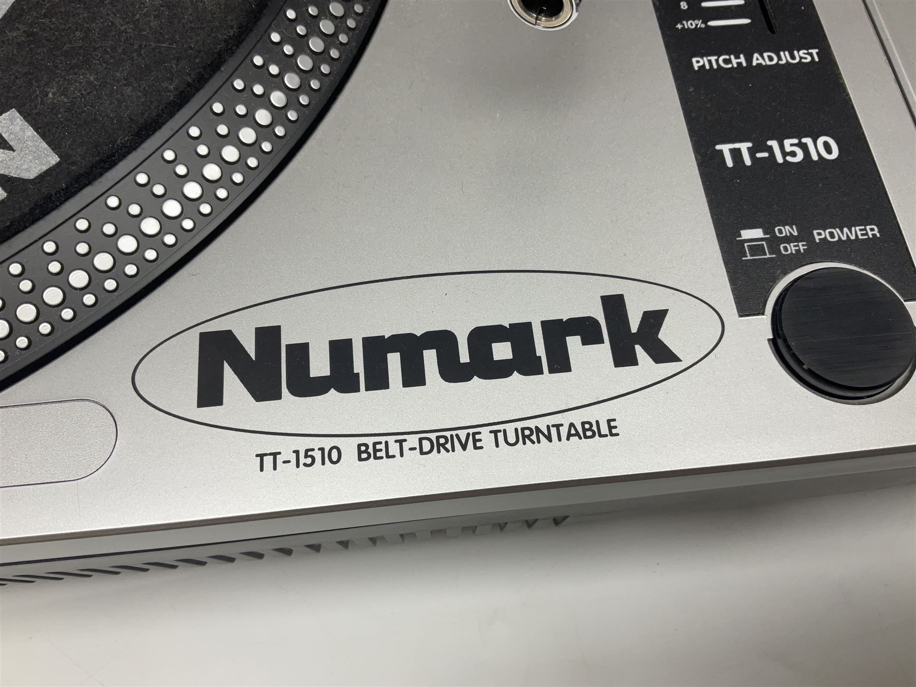 Pair of Numark TT-1510 DJ belt-drive turntables, serial nos.C1011001845 and C1011001846 (no cartridges); with paperwork