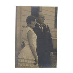 Original photograph of Mussolini with his Mistress Clara Petacci, together with an origina...
