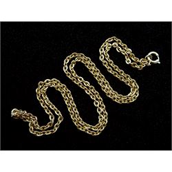 Gold link chain necklace stamped 9ct, approx 4.8gm