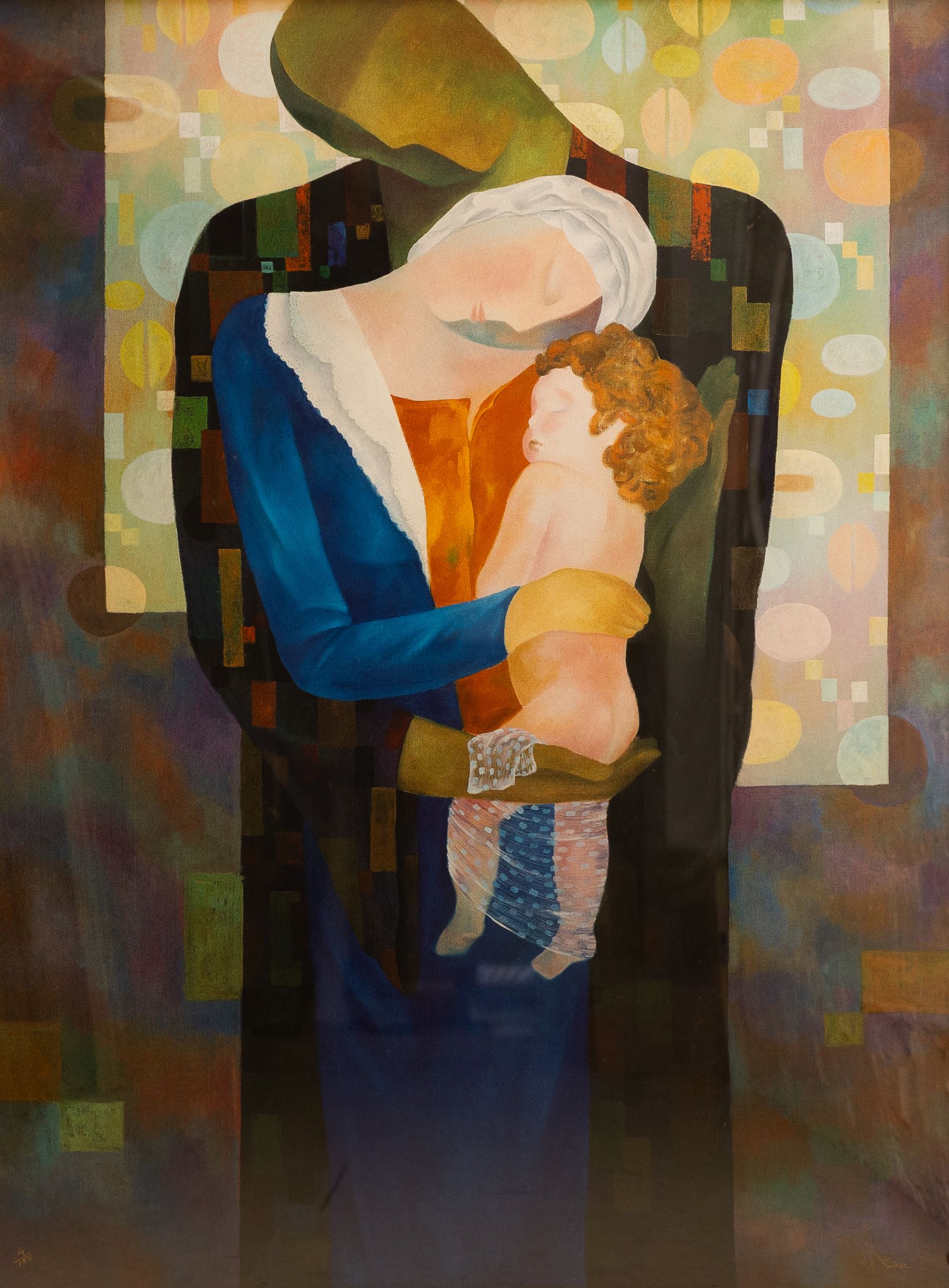 Ara Berberyan 'Arbe' (Armenian 1958-): 'Antanik', large limited edition giclée print signed and numbered 4/150 in pen 100cm x 75cm