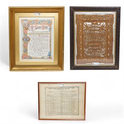 G Spawton Callow (British 19th Century); hand-written illuminated Golden Wedding Anniversa...