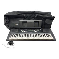 Yamaha EZ-220 electric keyboard, in case, untested 