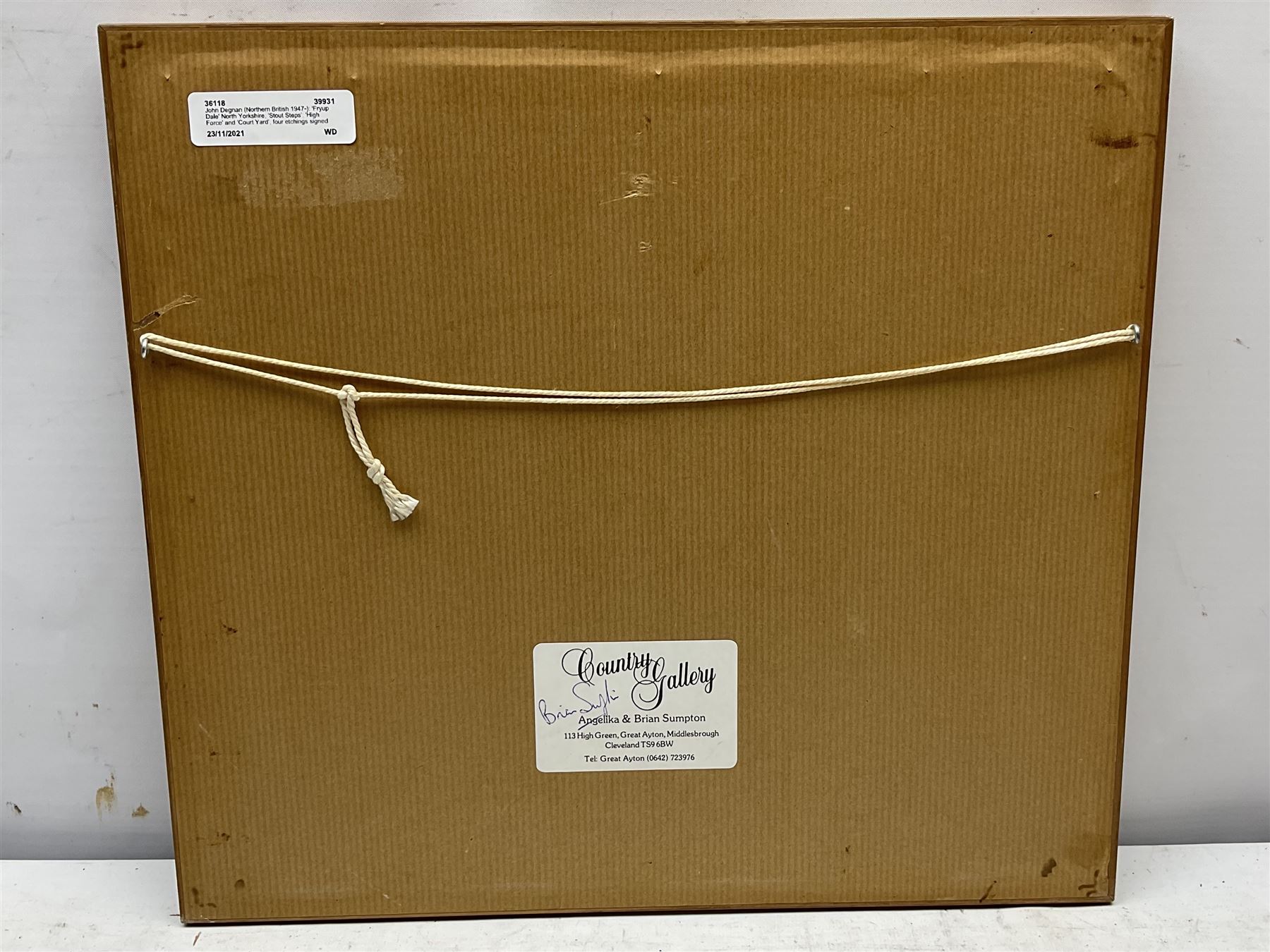 John Degnan (Northern British 1947-): 'Fryup Dale' North Yorkshire; 'Stout Steps'; 'High Force' and 'Court Yard', four etchings signed titled and numbered 39/100, 26/100, 16/25 and AP 4, max 23cm x 17cm (4)