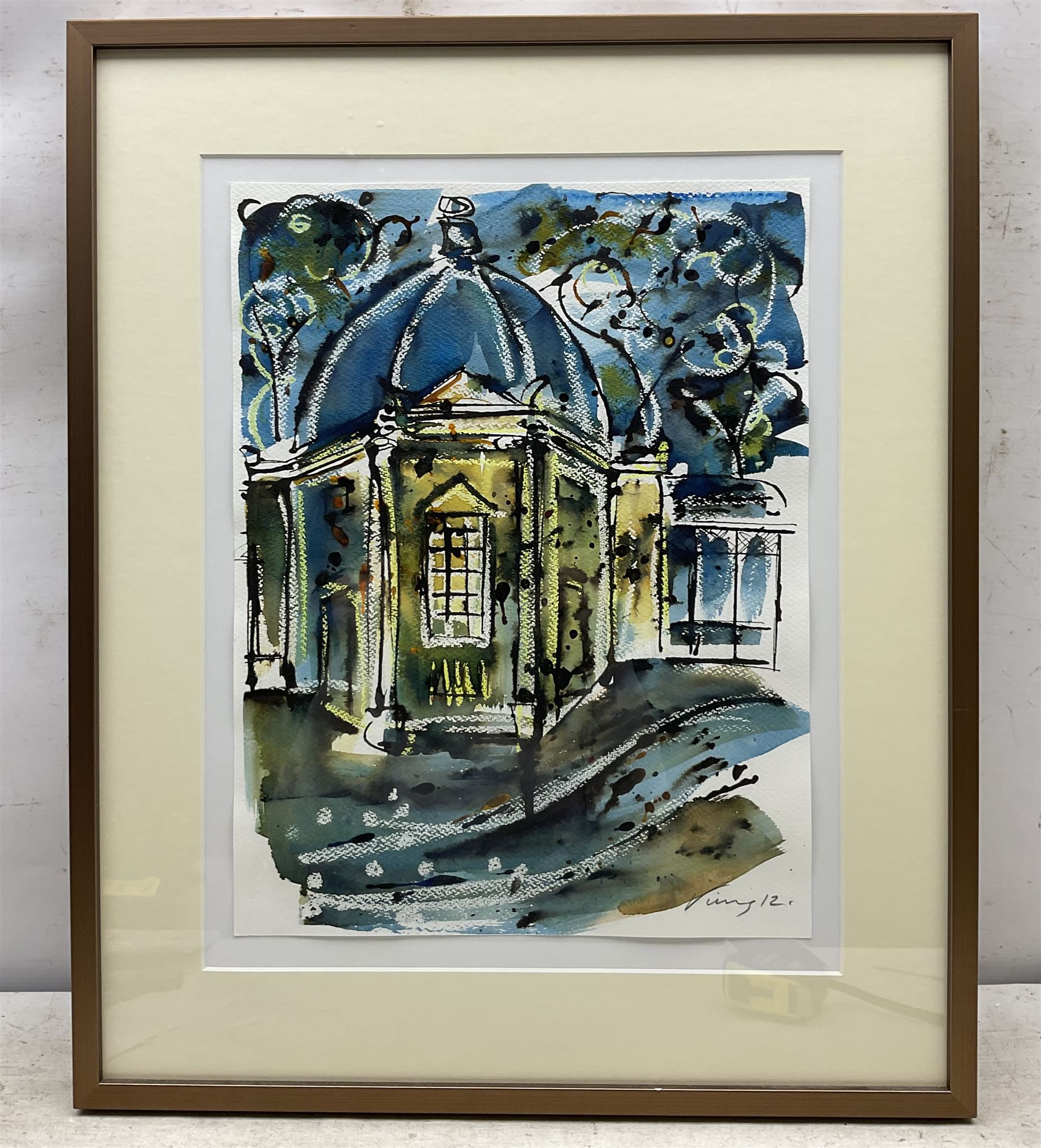 Adam King (British 1964-): 'Castle Howard' and 'The Stump Room - Harrogate', pair watercolour and inks signed and dated '11 and '12, 34cm x 45cm (2)