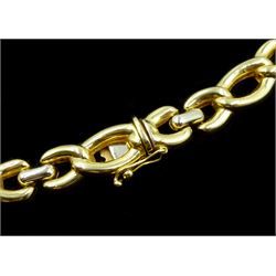 18ct gold cable link necklace, Birmingham import marks 1993, approx 34.3gm