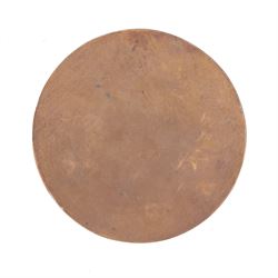 WWI bronze death plaque for Reginald George Clark, with card holder 