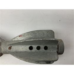 Two inert WW2 parachute flare casings, one with parachute and dated 5/43 L24cm (3)