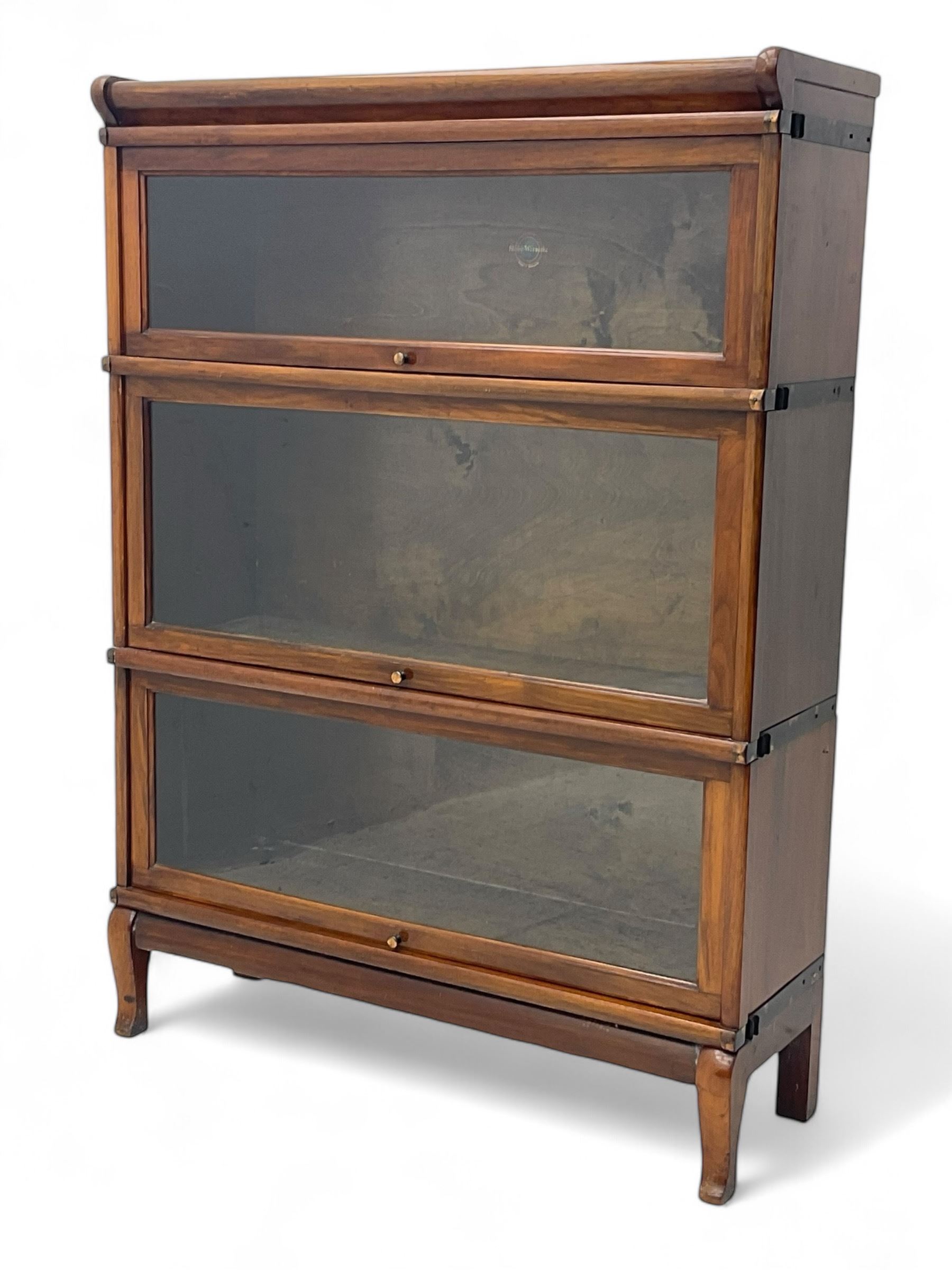 Glazed Painted Teak Indian Book Cabinet - Ca 1910
