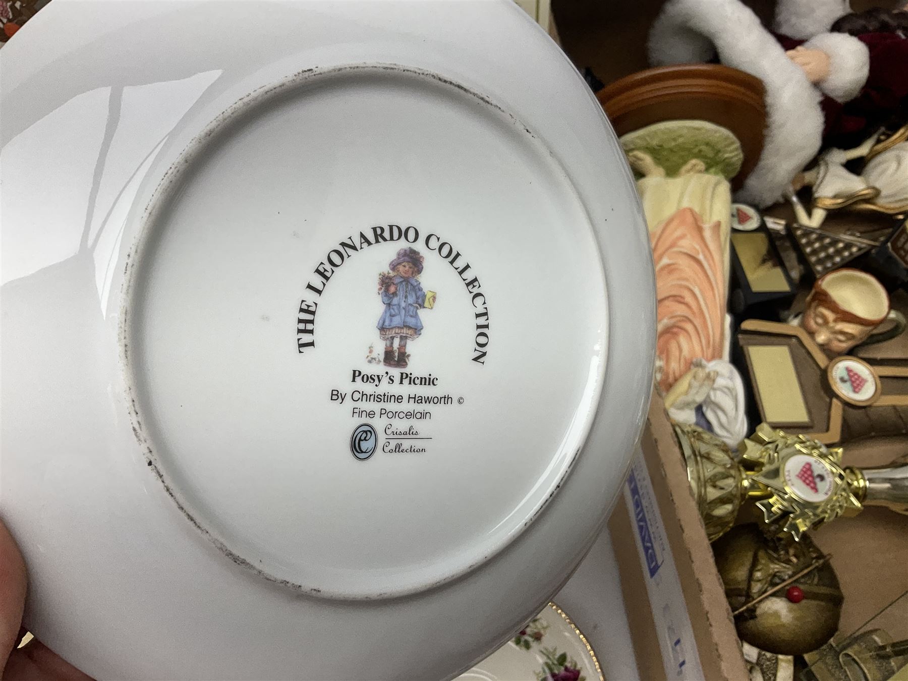 Beswick character jug, together with Leonardo Collection figures, porcelain dolls etc 