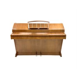 Eavestaff Pianette cast iron overstrung Minipiano In teak finish
