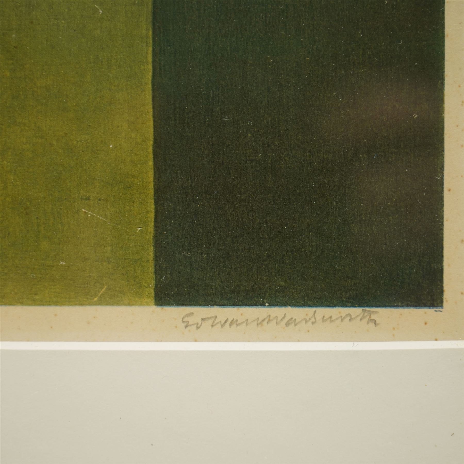 Edward Wadsworth (British 1889-1949): 'Wings Of The Morning', lithograph in colours signed in pencil with blindstamp 39cm x 46cm