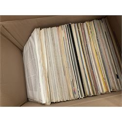 Collection of vinyl LP records in six boxes, mainly Jazz and Classical, including Beethoven The Nine Symphonies, Bartok, Chopin Recital, Joseph Haydn, etc