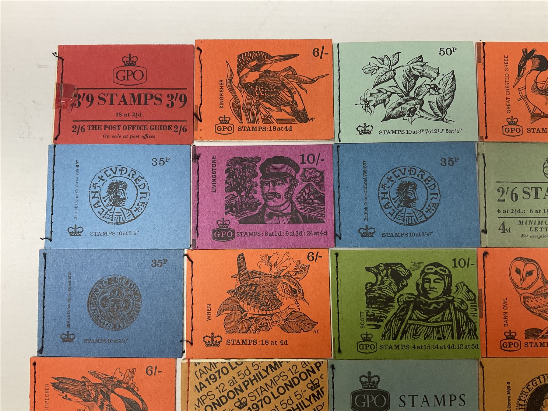 GPO pre -decimal stamp booklets and other stamp booklets, some being complete