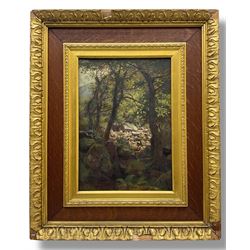 George Cammidge (British 1846-1919): Figures by a River, oil on canvas signed and dated 18...