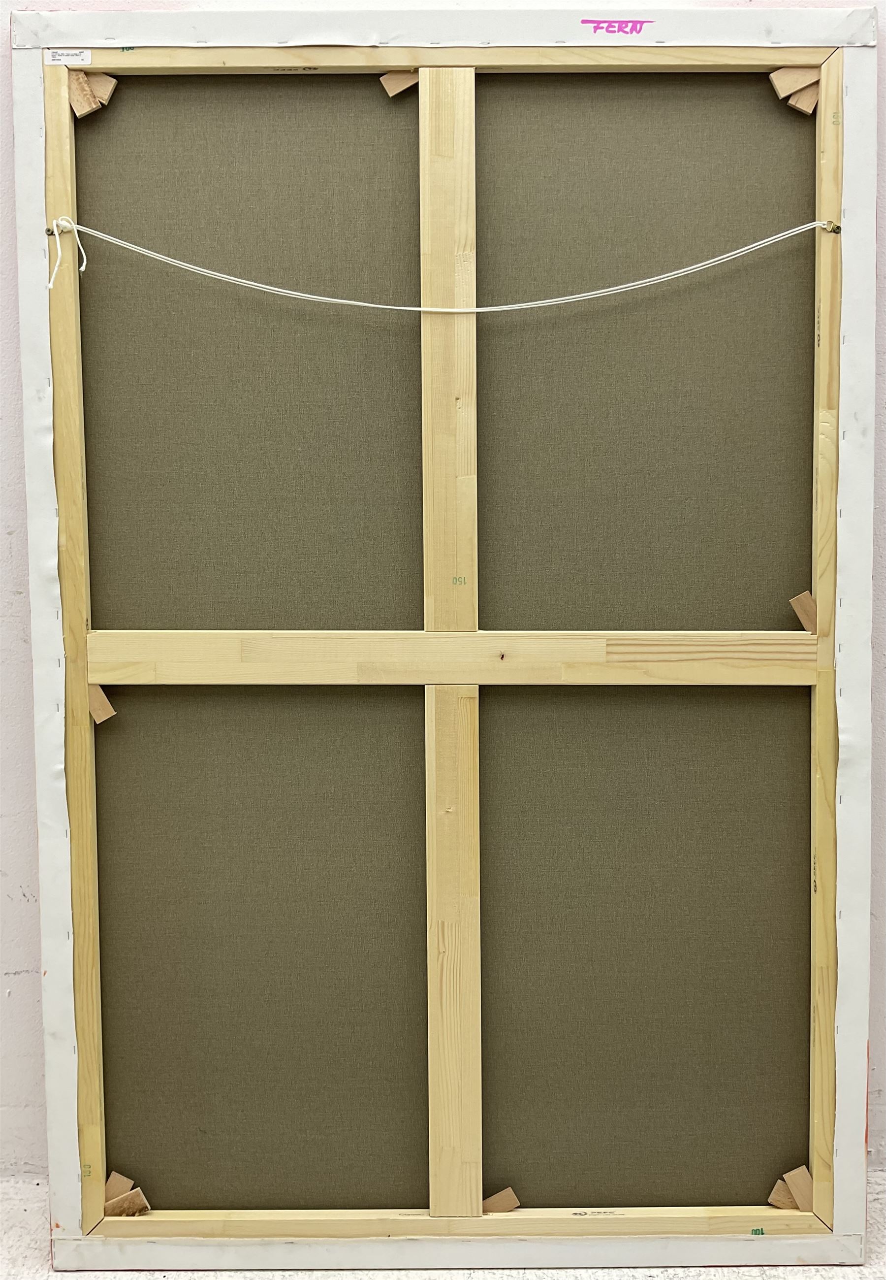 Fern (British 1996-): 'Hearts are Made to be Broken', acrylic on canvas, signed verso 150cm x 100cm 
Provenance: private collection, purchased from the Yield Gallery, London