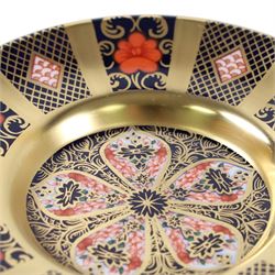 Set of six Royal Crown Derby Old Imari 1128 pattern coffee cans and saucers