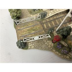 Three Lilliput Lanes, comprising Haworth Village, Homeward Bound for Christmas and Full Steam Ahead, with original boxes