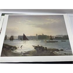 Large poster entitled 'Crests and Badges of the British Army in Daily Use 56 x 86cm; together with twenty-five colour prints of military interest including Crimean War, Boer War, WW2 etc; various sizes; all unframed