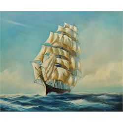 Michael Whitehand (British b.1941): Clipper in Full Sail, oil on canvas signed and dated '78, 62cm x 75cm